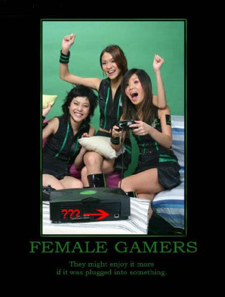 Si on branche les manettes ca marche mieux :p - female gamers