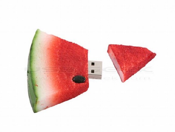 La pasteque usb ! - une clef usb en forme de part de pasteque