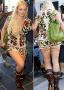 Britney Spears en robe tres tres courte